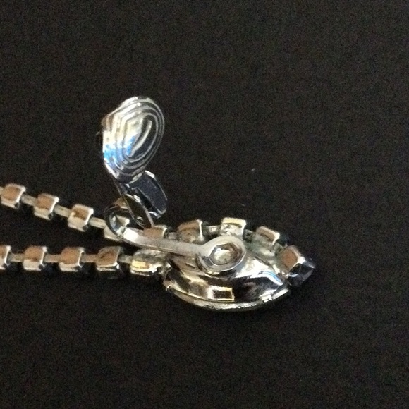 Vintage Crystal Long Drop Earrings - Picture 4 of 5